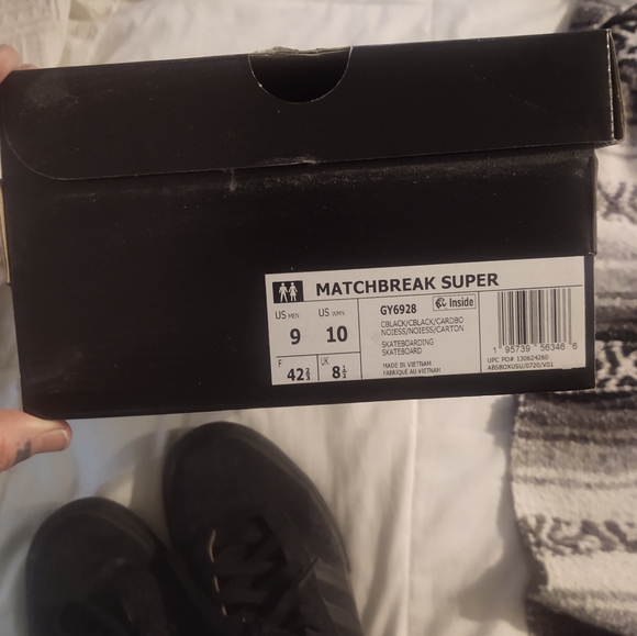 Adidas Black Suede Sneakers with Rubber Sole - Picture 2 of 4